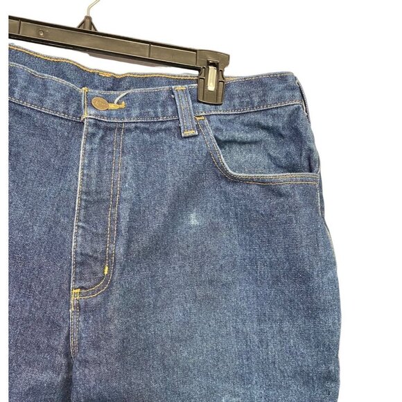 Carhartt Appolloni Blue Denim Relaxed Fit Straight Leg Men's Jeans Size 36 x 28 - Picture 9 of 9